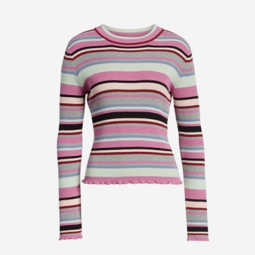 Pink  Striped Sweater! - Picture 3 of 9
